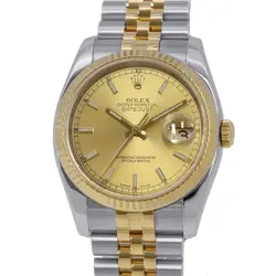 ROLEX DATEJUST 116233 WATCH CHAMPAGNE DIAL USED GUARANTEED