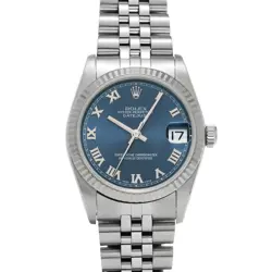 ROLEX DATEJUST 78274 UNISEX SILVER WATCH 2002 MODEL WITH SAPPHIRE CRYSTAL
