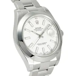 Rolex Datejust II 41mm Stainless Steel White Bar Dial Men's Watch