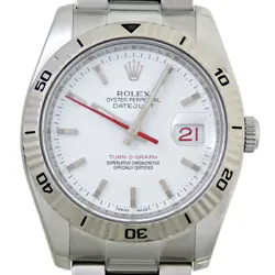 ROLEX DATEJUST TANOGRAPH Z 36MM MEN'S WATCH 2006 STAINLESS STEEL & WHITE GOLD