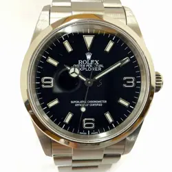 ROLEX EXPLORER 1 114270 STAINLESS STEEL 36MM BLACK DIAL USED