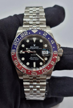 ROLEX GMT-MASTER II PEPSI JUBILEE BRACELET 126710BLRO. PREOWNED. B14641