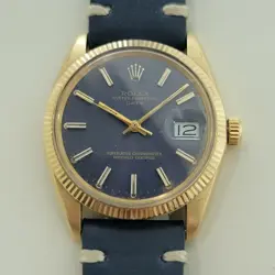 ROLEX OYSTER PERPETUAL DATE REF 1503 14K GOLD 35MM MEN AUTOMATIC 1960S RA264D