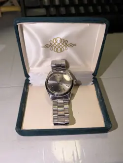 1968 ROLEX SILVER OYSTER PERPETUAL WITH SILVER BEZEL
