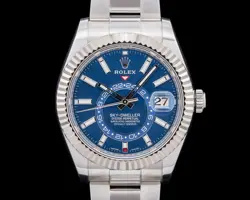 ROLEX SKY-DWELLER 326934 SS BLUE DIAL