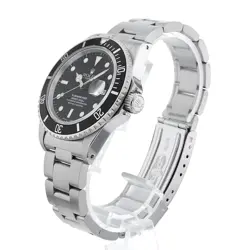 ROLEX SUBMARINER Date 16800 Black Frozen Dial All Tritium 72 Number second h...