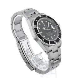 ROLEX SUBMARINER Date 16800 Black Frozen Dial All Tritium 72 Number second h...