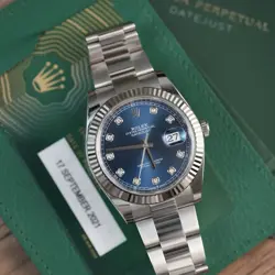 ROLEX DATEJUST 126334 SILVER OYSTER BRACELET WITH SILVER BEZEL 736952951274