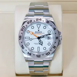 ROLEX EXPLORER II 226570 POLAR WHITE DIAL 42MM NEW 2024 STAINLESS STEEL BRACELET