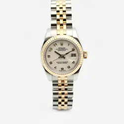 ROLEX DATEJUST 26 IVORY ARABIC DIAL WOMEN'S COMBINATION WATCH 179173 139988175