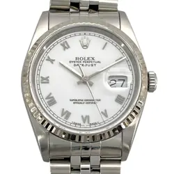 ROLEX DATEJUST 16234 WHITE WG/SS #1108
