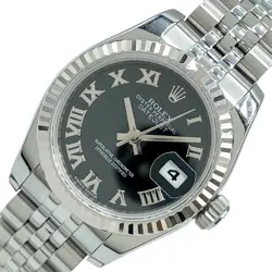 ROLEX DATEJUST 26 179174 BLACK WGSS #1089