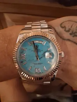 ROLEX DAY-DATE 228236 18 WHITE GOLD PRESIDENT BRACELET WITH 18 WHITE GOLD BEZELD