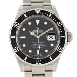 AUTHENTIC ROLEX SUBMARINER DATE 16610 SS AUTOMATIC #V  #260-006-273-2482