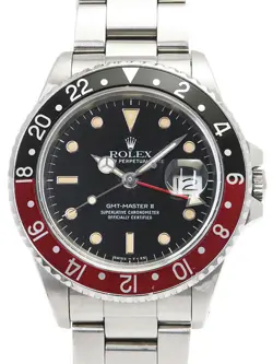 ROLEX GMT-MASTER II RED X BLACK BEZEL 16760 868**** MEN #T031