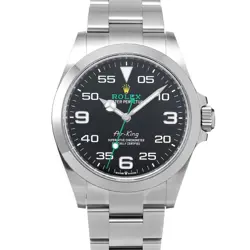 ROLEX AIR KING 126900 BLACK CASE SIZE 4040MM MEN'S USED WATCH #71117