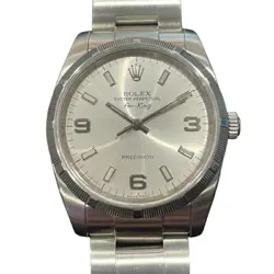 ROLEX AIR KING 114210 SILVER CASE SIZE 34MM UNISEX USED WATCH #7157