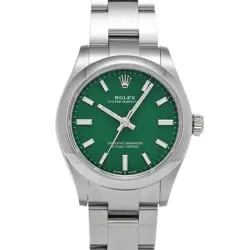 ROLEX OYSTER PERPETUAL 31 277200 GREEN UNISEX USED WATCH #71147