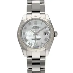 ROLEX DATEJUST 178344NR WHITE CASE SIZE 3131MM UNISEX USED WATCH #7207