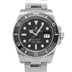 ROLEX SUBMARINER DATE 116610LN BLACK CASE SIZE 4040MM MEN'S USED WATCH #71277