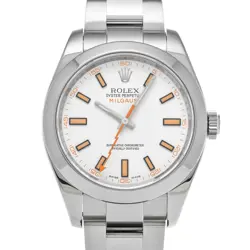 ROLEX MILGAUSS 116400 WHITE CASE SIZE 4040MM MEN'S USED WATCH #71387