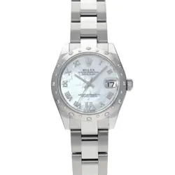 ROLEX DATEJUST 178344NR WHITE CASE SIZE 3131MM UNISEX USED WATCH #7107