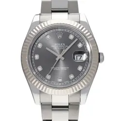 ROLEX DATEJUST II 116334G GRAY CASE SIZE 4141MM MEN'S USED WATCH #7137