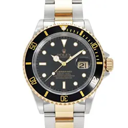 ROLEX 16613 BLACK MEN'S USED WATCH #71417