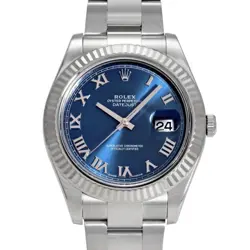 ROLEX 116334 BLUE MEN'S USED WATCH #71177