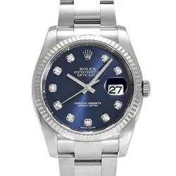 ROLEX 116234G BLUE MEN'S USED WATCH #71107