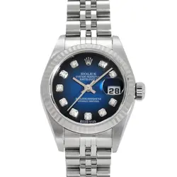 ROLEX 79174G BLUE LADIES USED WATCH #71217