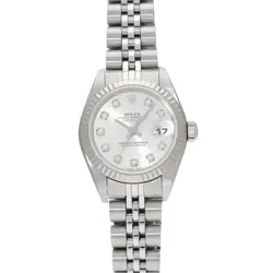 ROLEX DATEJUST 79174G SILVER CASE SIZE 2626MM LADIES USED WATCH #73217