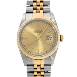 ROLEX DATEJUST 16233 CASE SIZE 3636MM MEN'S USED WATCH #771487