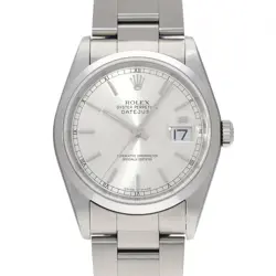ROLEX DATEJUST 16200 SILVER CASE SIZE 3636MM MEN'S USED WATCH #71477