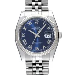 ROLEX DATEJUST 116234 BLUE CASE SIZE 3636MM MEN'S USED WATCH #72407