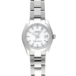 ROLEX DATEJUST 178240 WHITE CASE SIZE 3131MM UNISEX USED WATCH #7177