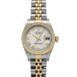 ROLEX DATEJUST 79173 IVORY CASE SIZE 2626MM LADIES USED WATCH #74727