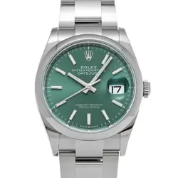 ROLEX DATEJUST 36 126200 GREEN CASE SIZE 3636MM MEN'S USED WATCH #71197