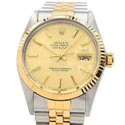 ROLEX DATEJUST NO. 9 (AROUND 1985) 16013 GOLD MEN'S USED WATCH #7157