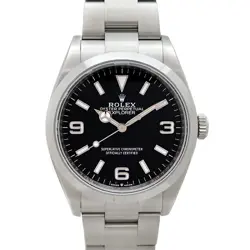 ROLEX EXPLORER 1 124270 BLACK CASE SIZE 36.0MM MEN'S USED WATCH #71137