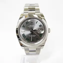 ROLEX DATEJUST 126300 SILVER CASE SIZE 4.3CM UNISEX USED WATCH #72217