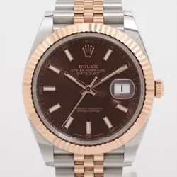 ROLEX DATEJUST 126331 SSPG SSPG AT CHOCOLATE-FACE 3 EXTRA LINKS