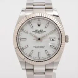 ROLEX DATEJUST 126334 SSWG SS AT WHITE DIAL 1 EXTRA LINK