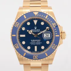 ROLEX SUBMARINER 126618LB YG YG AT BLUE-FACE BUCKLE SCRATCHES
