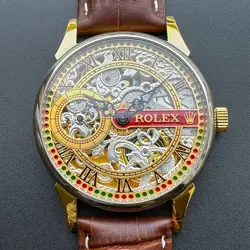 ROLEX ANTIQUE MEN'S WATCH 43MM MARRIAGE POCKET WATCH VINTAGE GOOD CONDITION