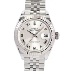 ROLEX DATEJUST 28 279174/J SILVER CASE SIZE 28MM LADIES USED WATCH #7137