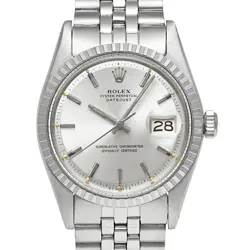 ROLEX DATEJUST 1603 SILVER CASE SIZE 36MM X 36MM MEN'S USED WATCH #71127