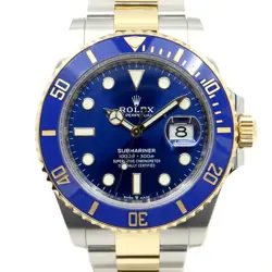 ROLEX SUBMARINER NO DATE 126613LB BLUE MEN'S USED WATCH #72197