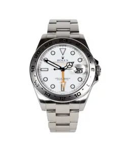 ROLEX EXPLORER II 216570 POLAR.  A 2016 FULL SET WITH ROLEX SERVICE HISTORY.