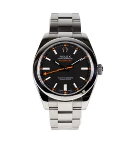 ROLEX MILGAUSS 116400.  A PERFECT BLACK DIALLED 2008 FULL SET. NOW DISCONTINUED.